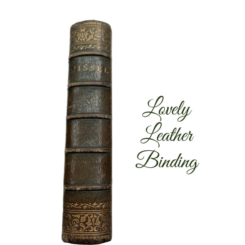 antique French missal, paroissien romain, 19th century prayer book, French devotional book, gilt leather missal, religious collectible, antique Catholic book, French leather book, faith and devotion, French antique gift, gilt edge book, vintage religious décor