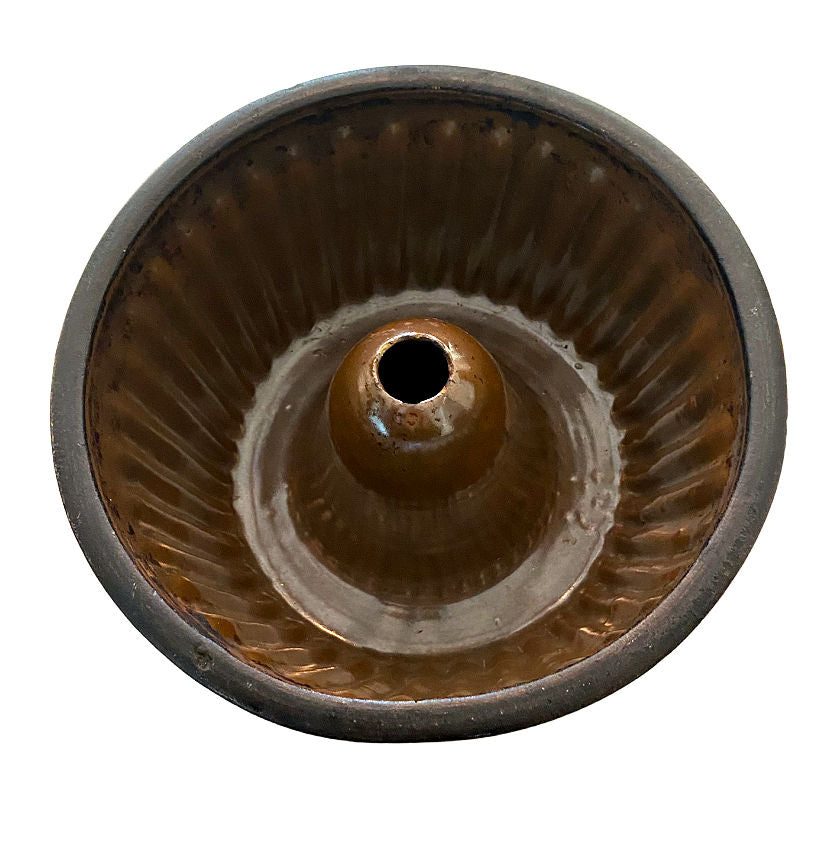 19th Century French Nutmeg Glazed Moule a Gateau Cake Mold