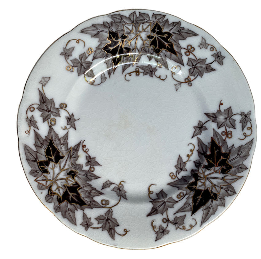 19th Century French Flow Mulberry Plates Set of 6