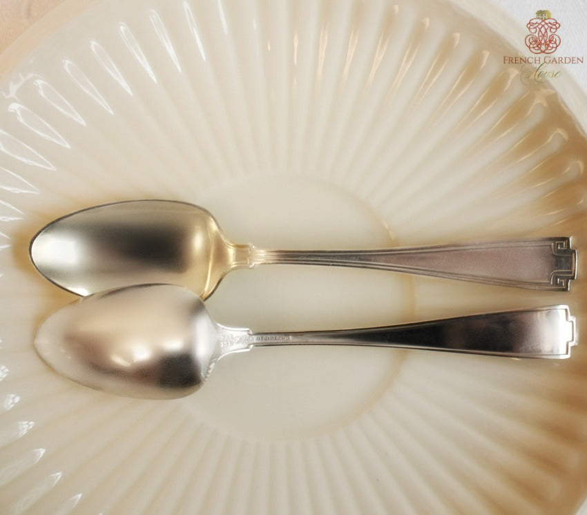 Art Deco Sterling Silver Demitasse Spoon Set of 4