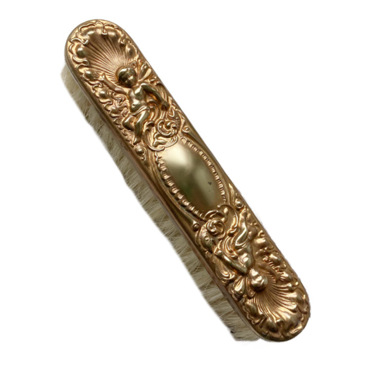 Antique Gilded Cherubs Vanity Brush French