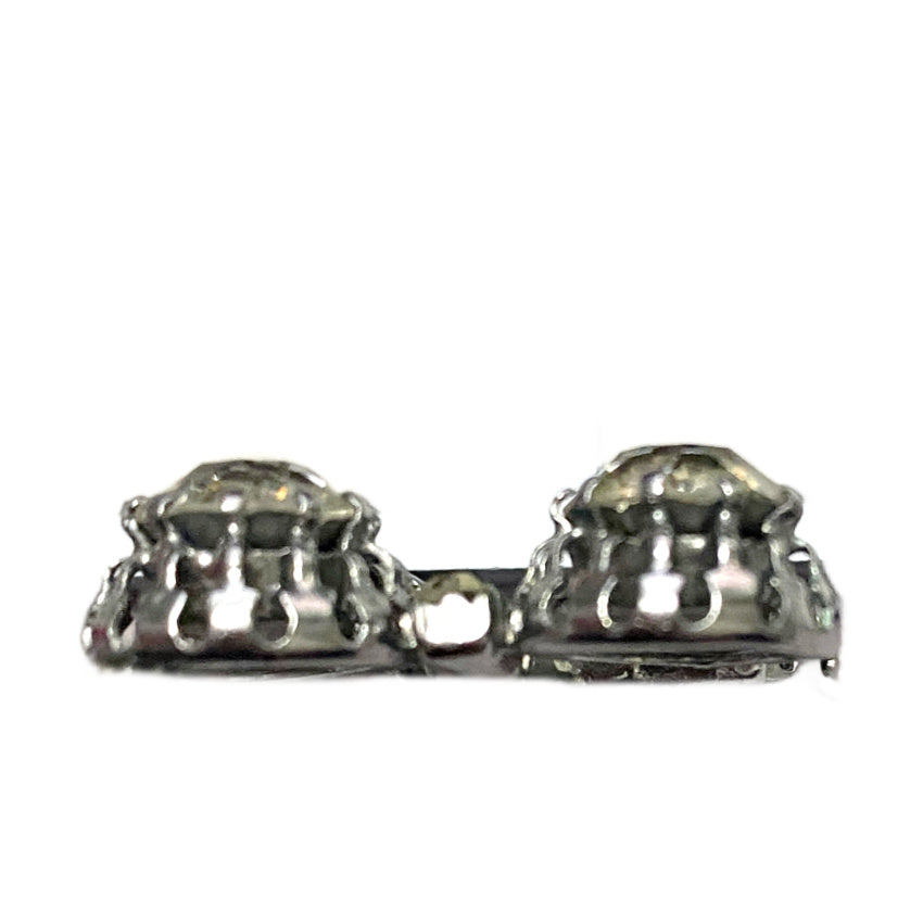 Antique Art Deco Square Paste Brooch