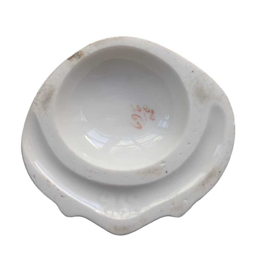 Antique French Vieux Paris Porcelain Cabinet Vase Cobalt Blue