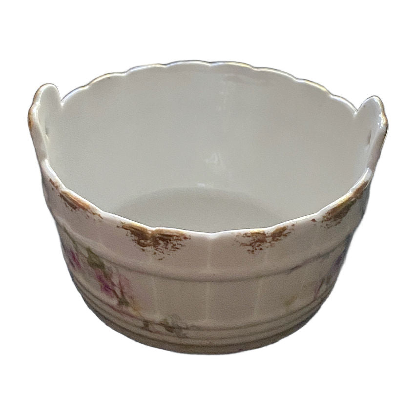 Antique French Limoges Butter Dish with Handles GDA