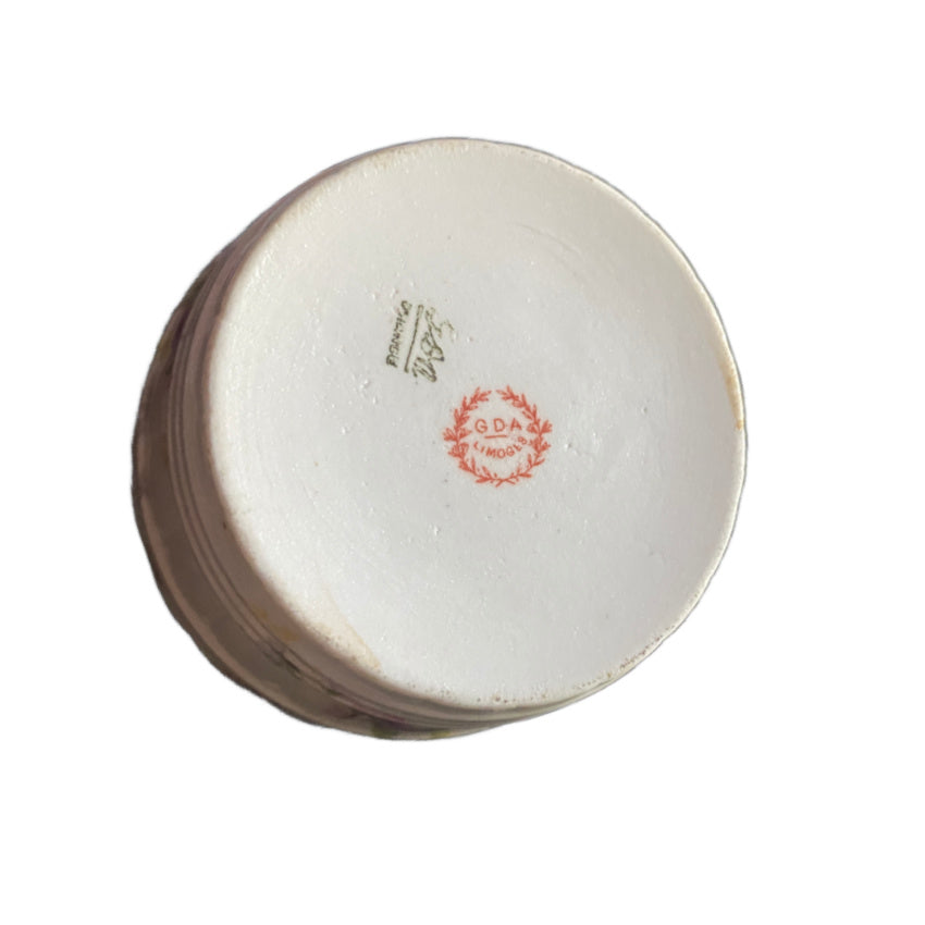 Antique French Limoges Butter Dish with Handles GDA