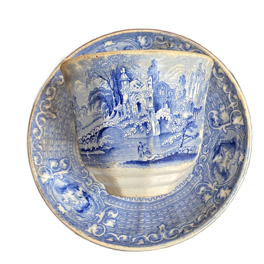 Rare 19th century English ironstone tea set, Livesley Powell & Co., decorative collector piece