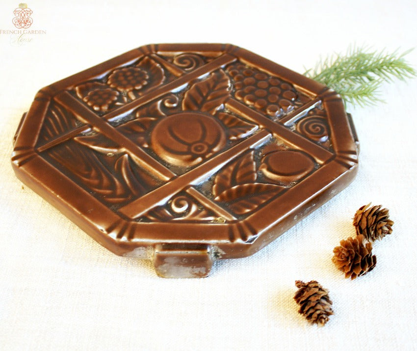 Antique French Deco Chocolate Dessous de Plat Trivet
