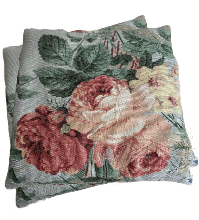 Luxury Duck Egg Blue Linen Garden Rose Sachet with French Lavender – Elegant French Fragrance for Drawer, Bedroom | FrenchGardenHouse.