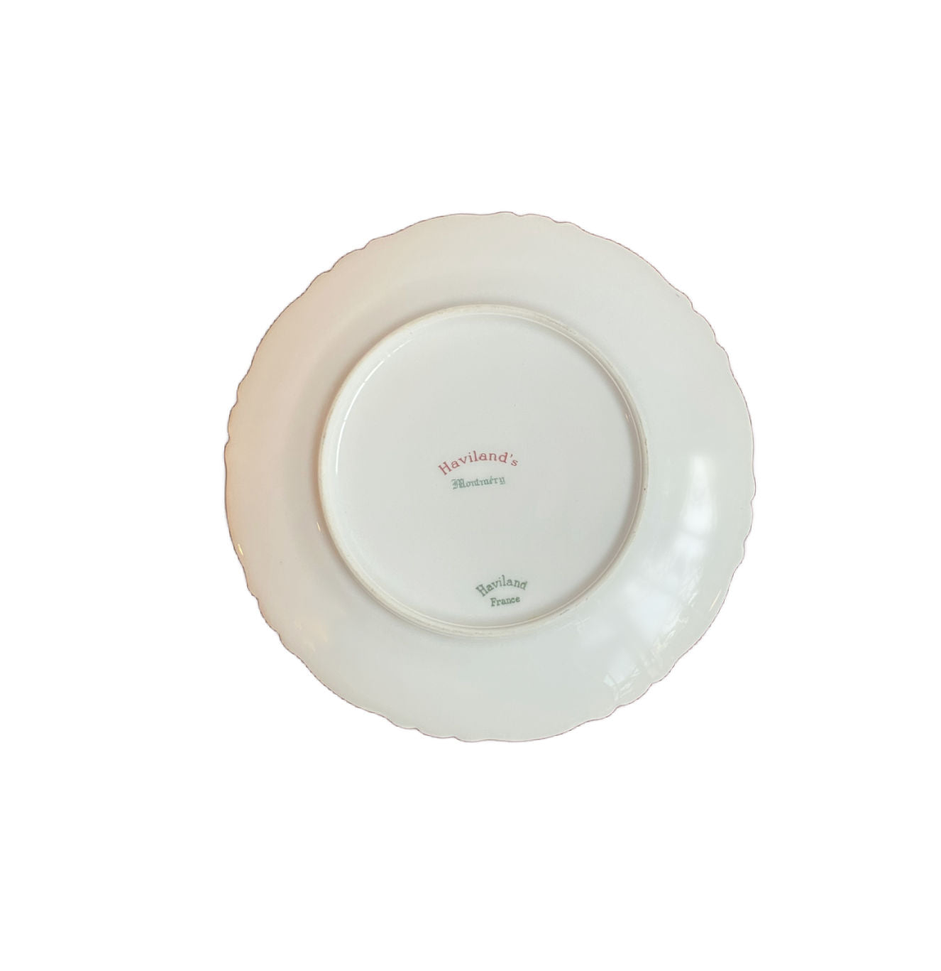 French Limoges Forget Me Nots Floral Tea Cup, Cake Plate Trio