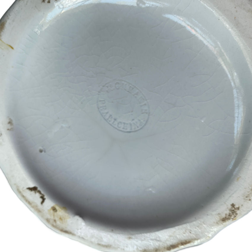 Charming Large Antique Ironstone Pitcher — English Staffordshire Collectible