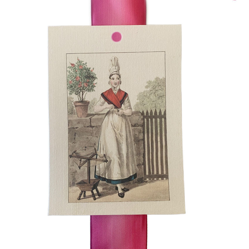 Luxurious Oversized Dieppe Rose Tags