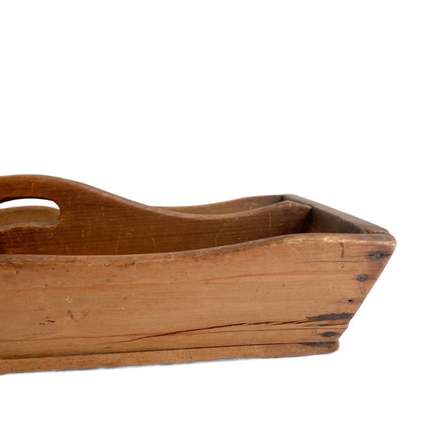 Rare Antique Country Ladies’ Long Work Box with Original Dividers