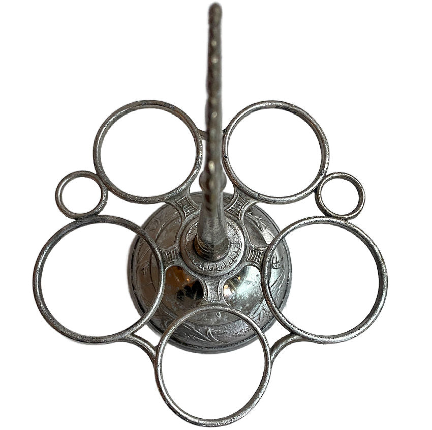 Vintage French 5 Piece Oil, Vinegar, Salt and Pepper Service