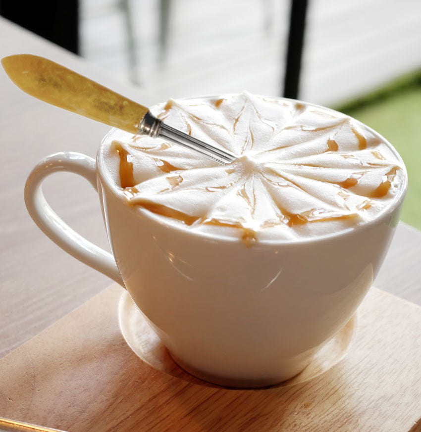 Vintage Silver Plated and Bakelite Cafe au Lait Spoon Set