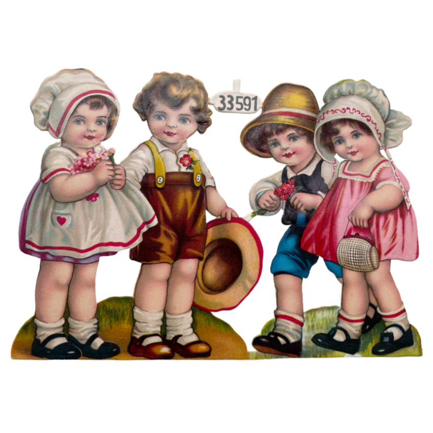 Vintage Die Cut Scraps of Adorable Children