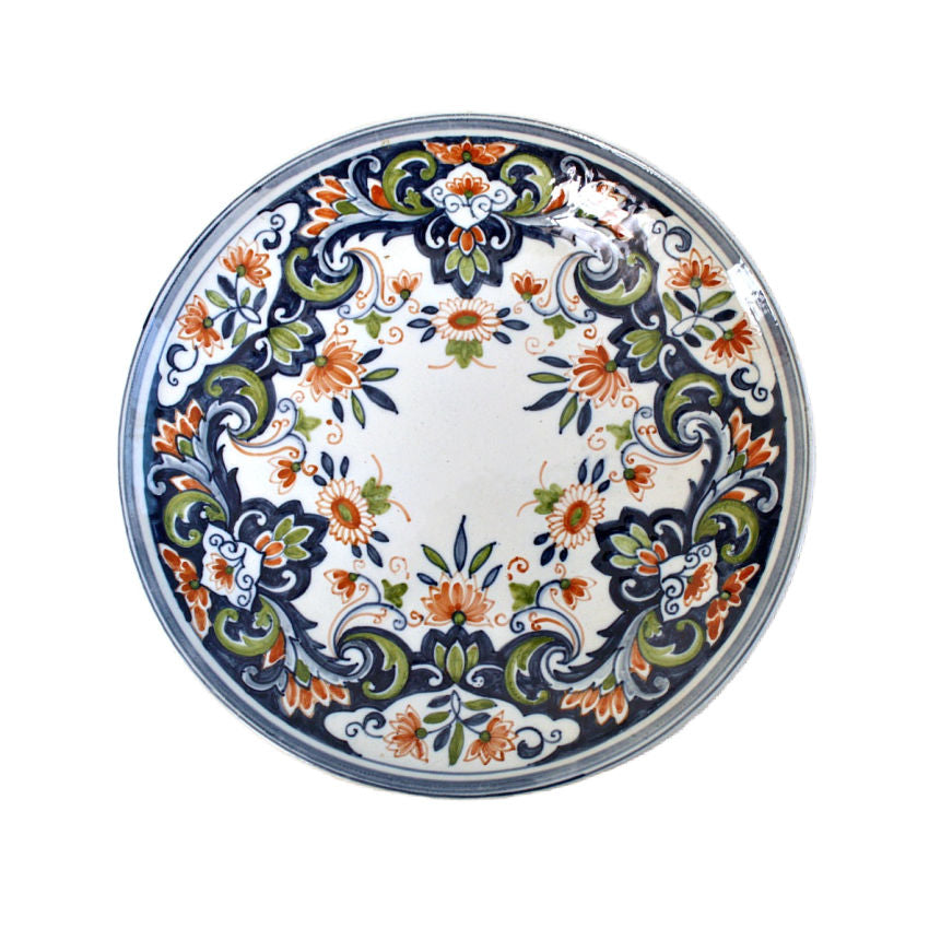 antique Delft Makkums hand painted faience charger