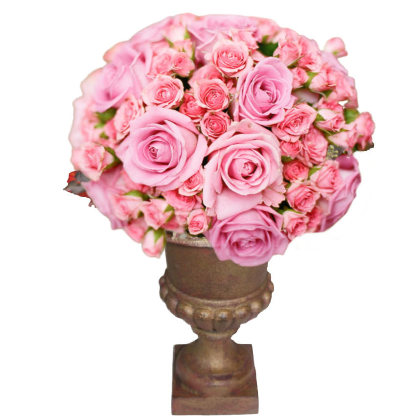 Antique French Cast Iron Urn