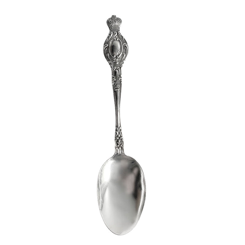 Antique Sterling Silver Imperial Crown 5 O'clock Spoon