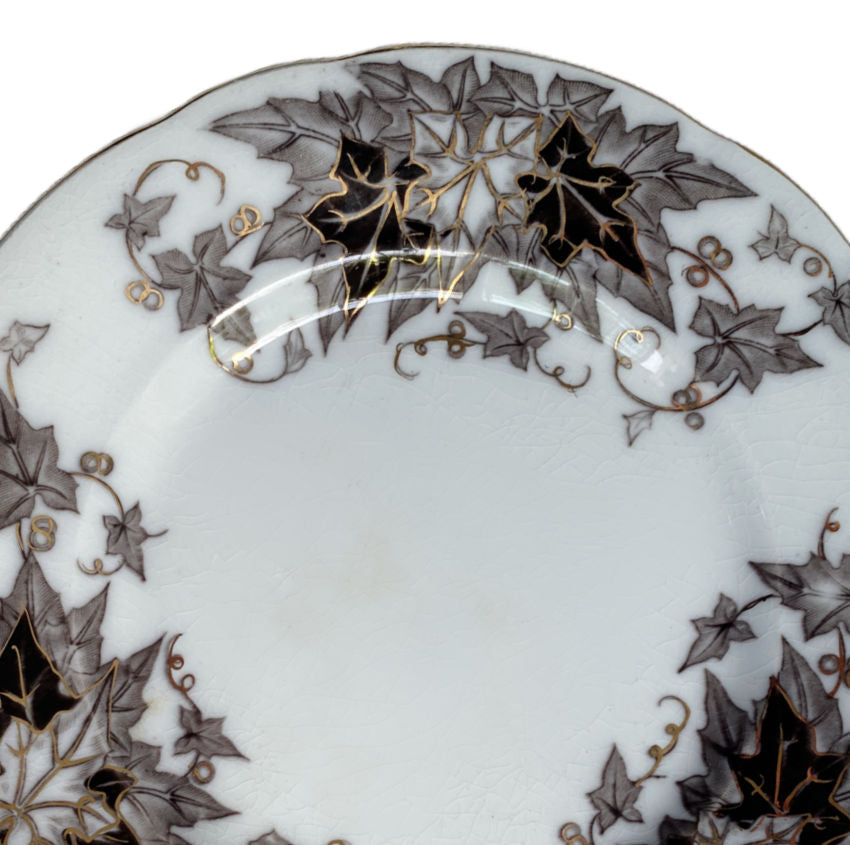 19th Century French Flow Mulberry Plates Set of 6