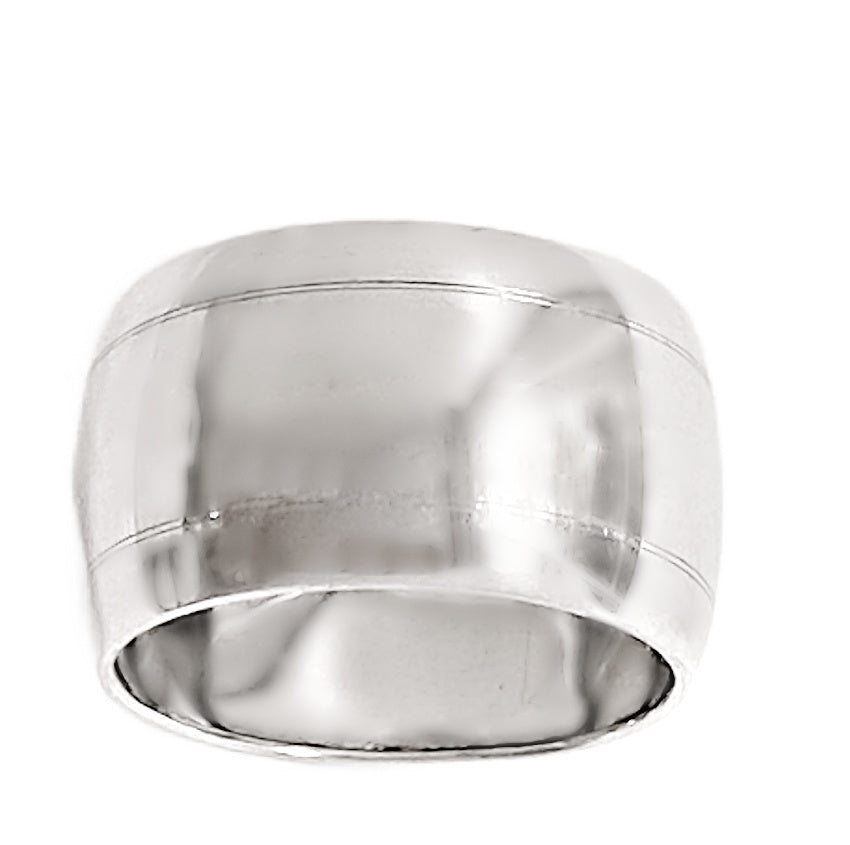 Sterling Napkin Ring Monogram JK