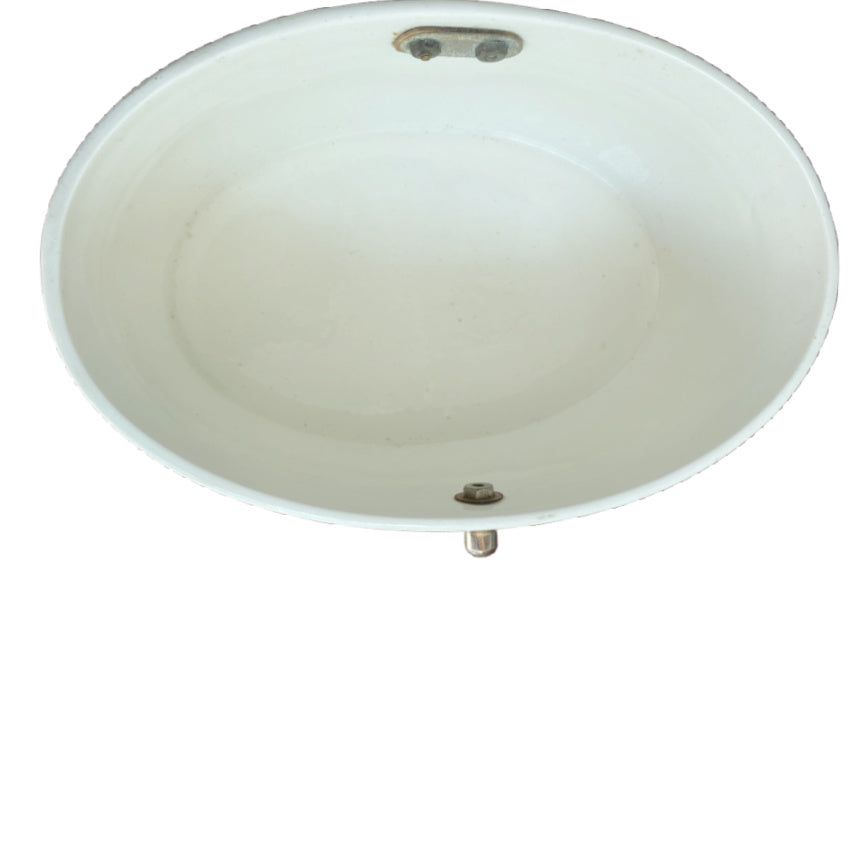 Antique Art Deco Ceramic and Silver Plate Biscuit Box White