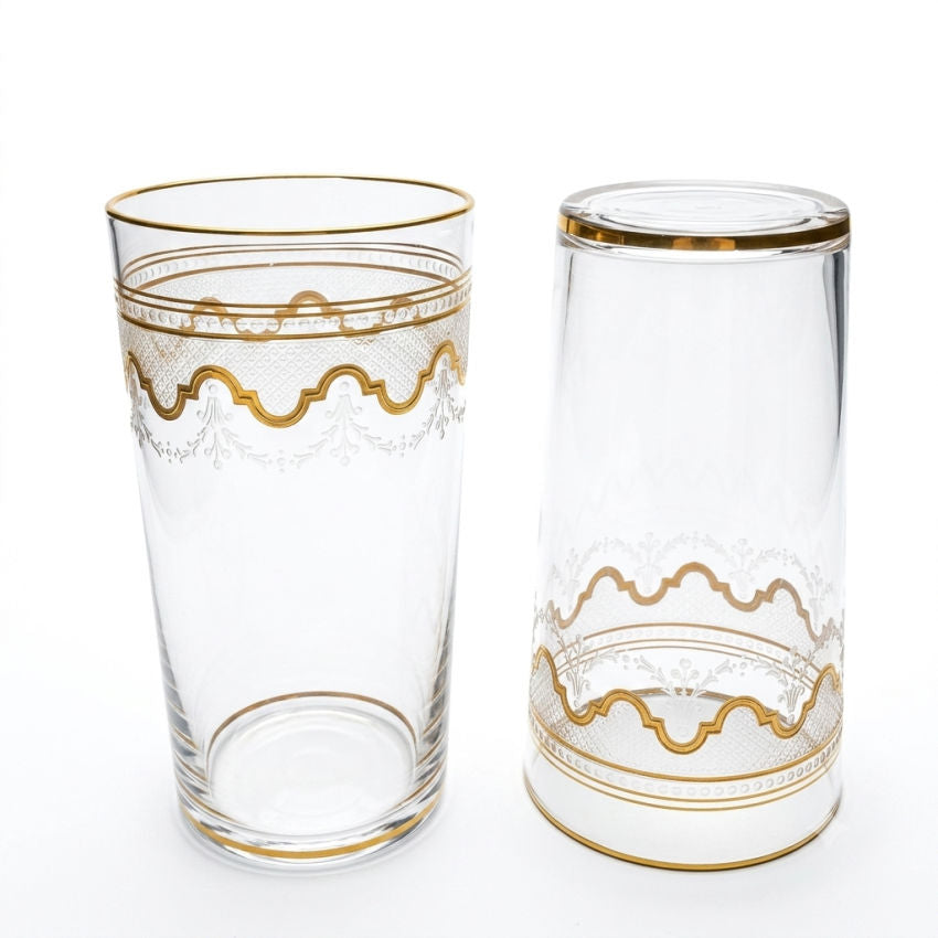 Saint-Louis antique crystal tumblers unmarked early production