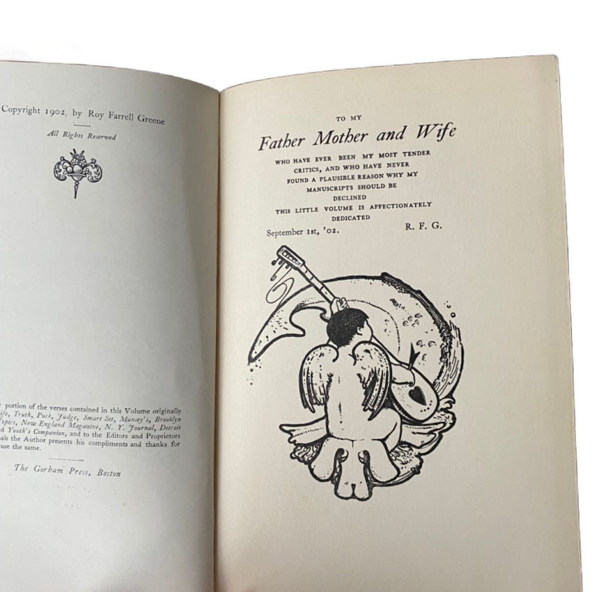 Signed Pre-view Copy of Cupid is King Poetry Book 1902