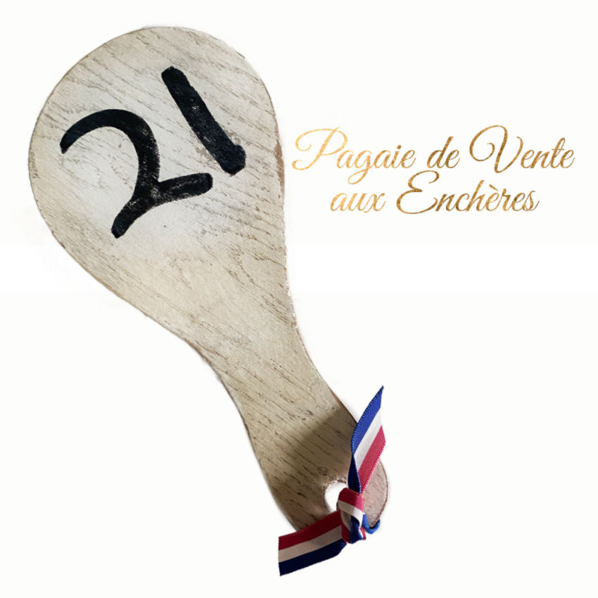 Vintage French Auction Paddle Number 21
