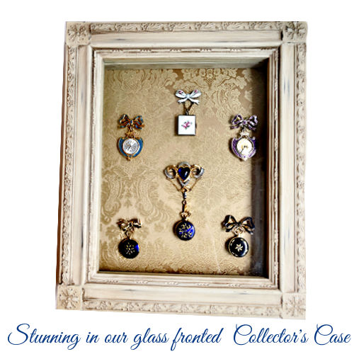 Collection of guilloche pin watches