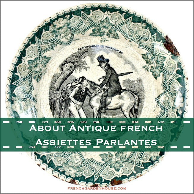 Secret Life of Antiques: Assiettes Parlantes : France's Charming Talking Plates
