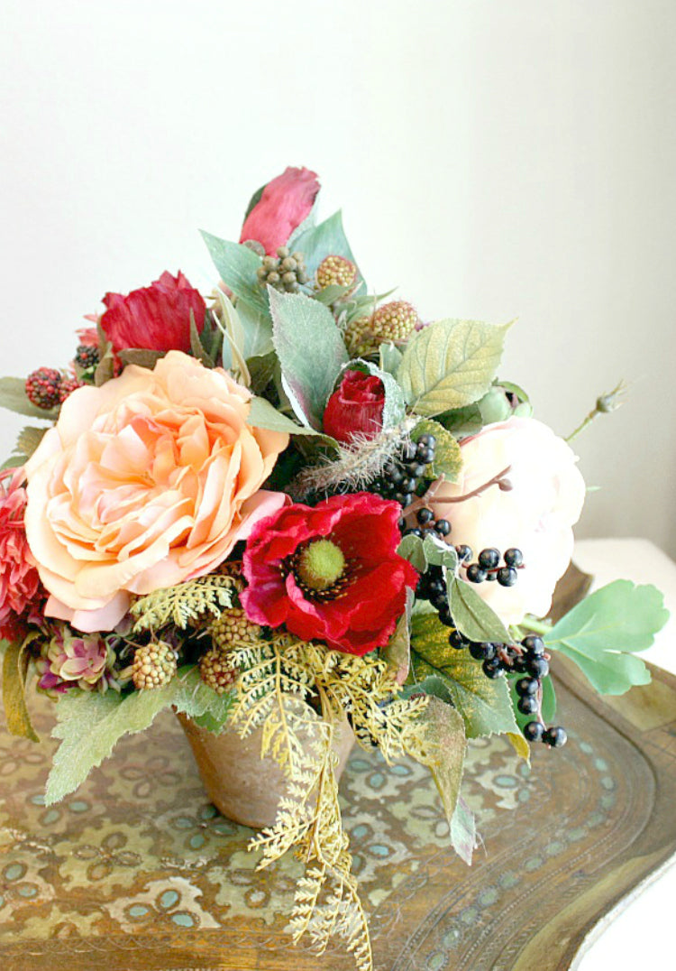 5 PLACES TO DRESS YOUR HOME WITH FAUX FALL FLORALS