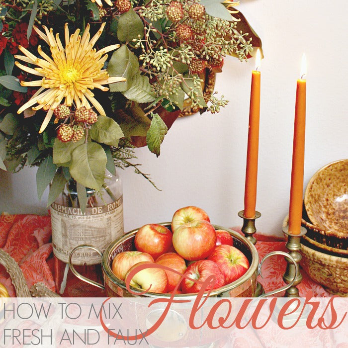 FLORAL FRIDAY | HOW TO MIX FRESH AND FAUX FLOWERS