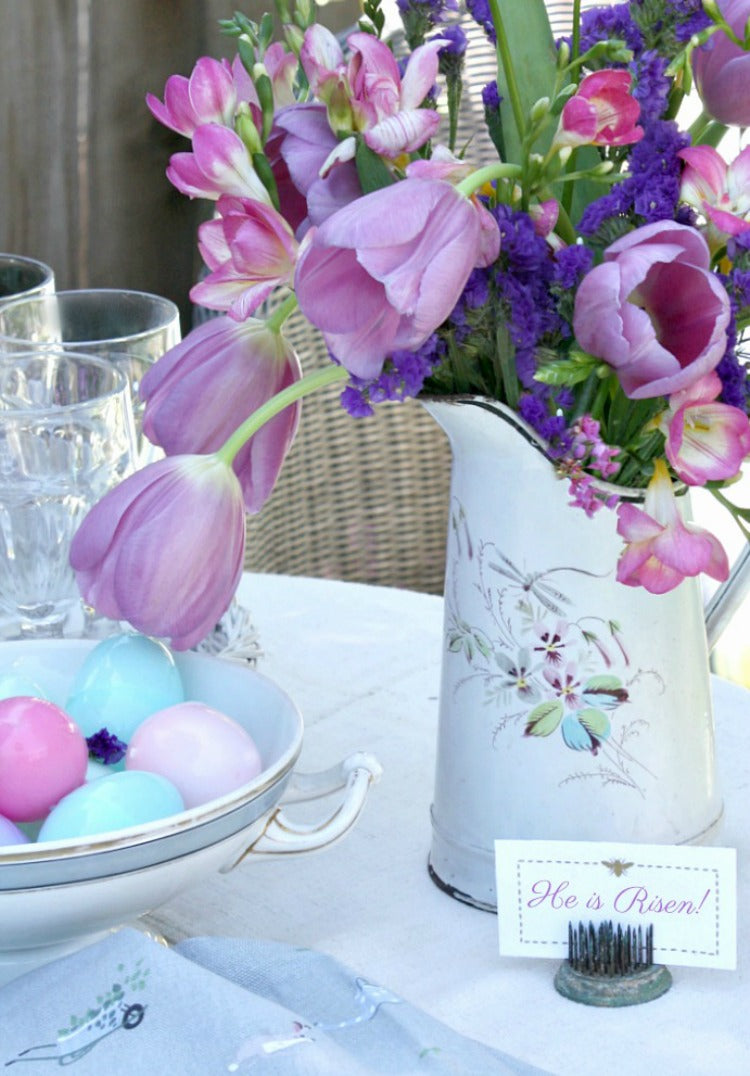 French tulips for Easter at Home