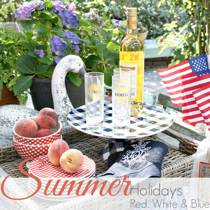 CELEBRATE SUMMER HOLIDAYS with RED WHITE & BLUE