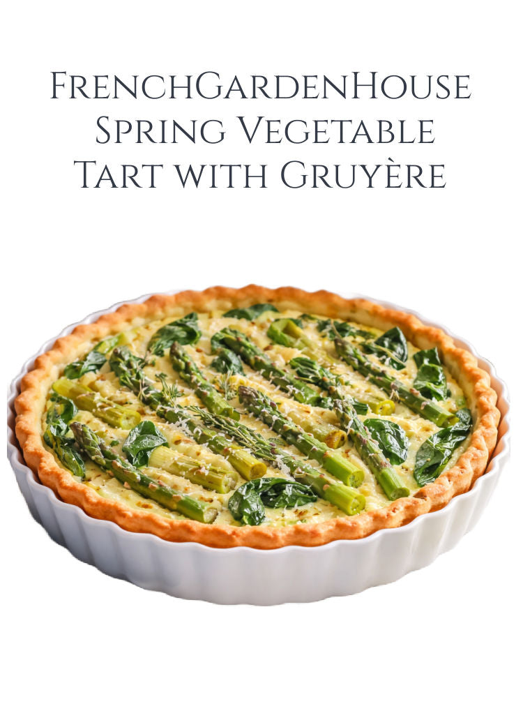 FrenchGardenHouse Spring Vegetable Tart with Gruyère