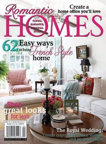 Romantic Homes Magazine cover for FrenchGardenHouse