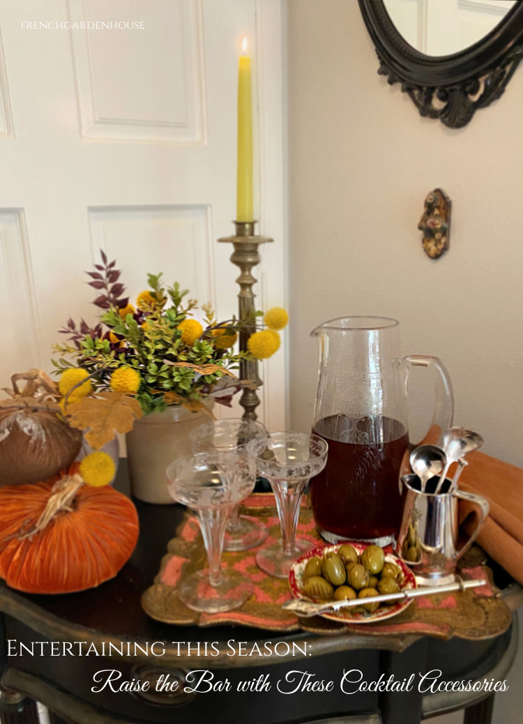 How to style your cocktail bar with antique glasses and silver