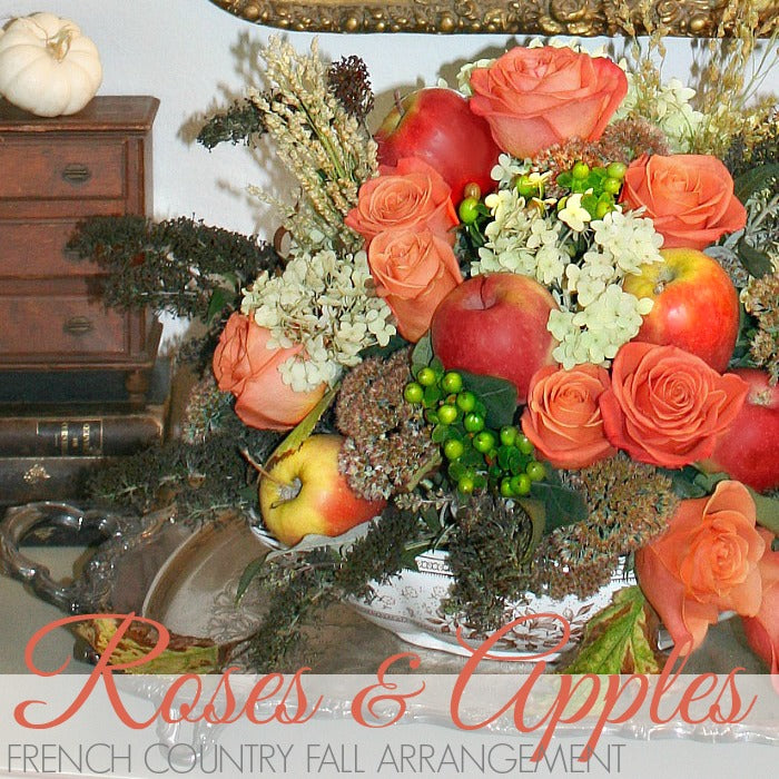FRENCH COUNTRY APPLE FLORAL ARRANGEMENT