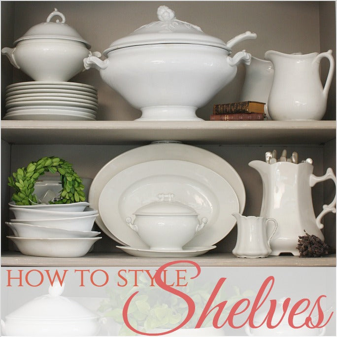 French Country | How to Style Shelves