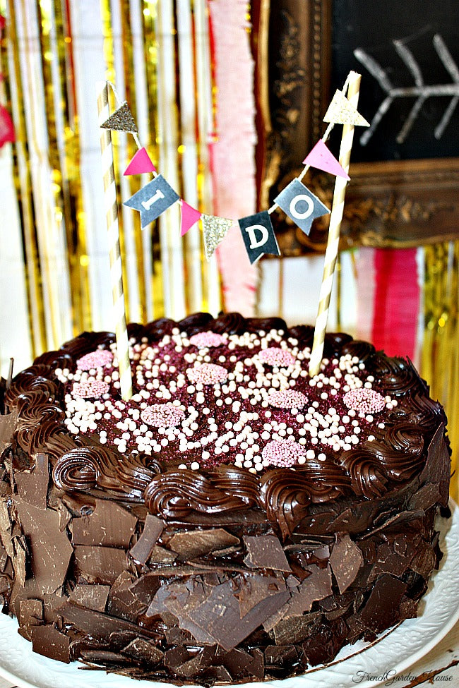 Gold & Pink Backyard Bridal Shower