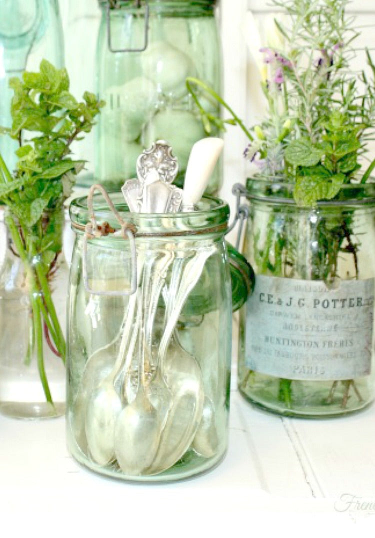 Collecting Vintage French Glass Jars