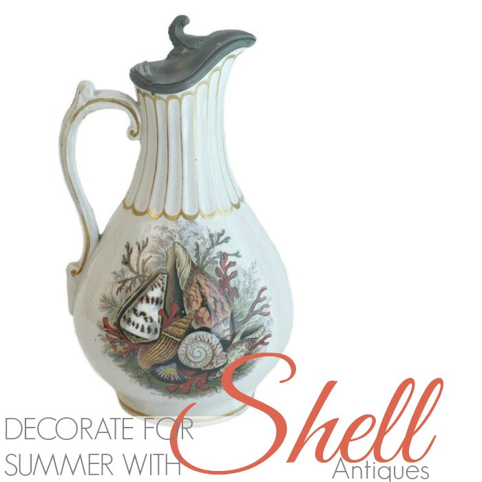 DECORATE FOR SUMMER WITH SHELL MOTIF ANTIQUES