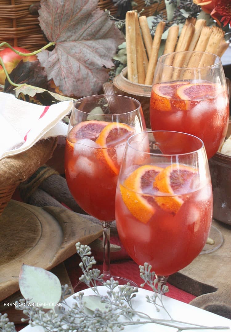 Autumn Aperol Cocktail Spritz