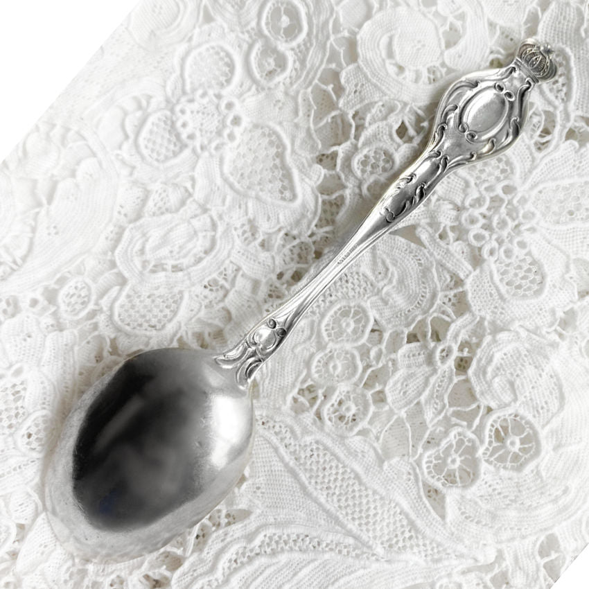 Antique Sterling Silver Imperial Crown 5 O'clock Spoon