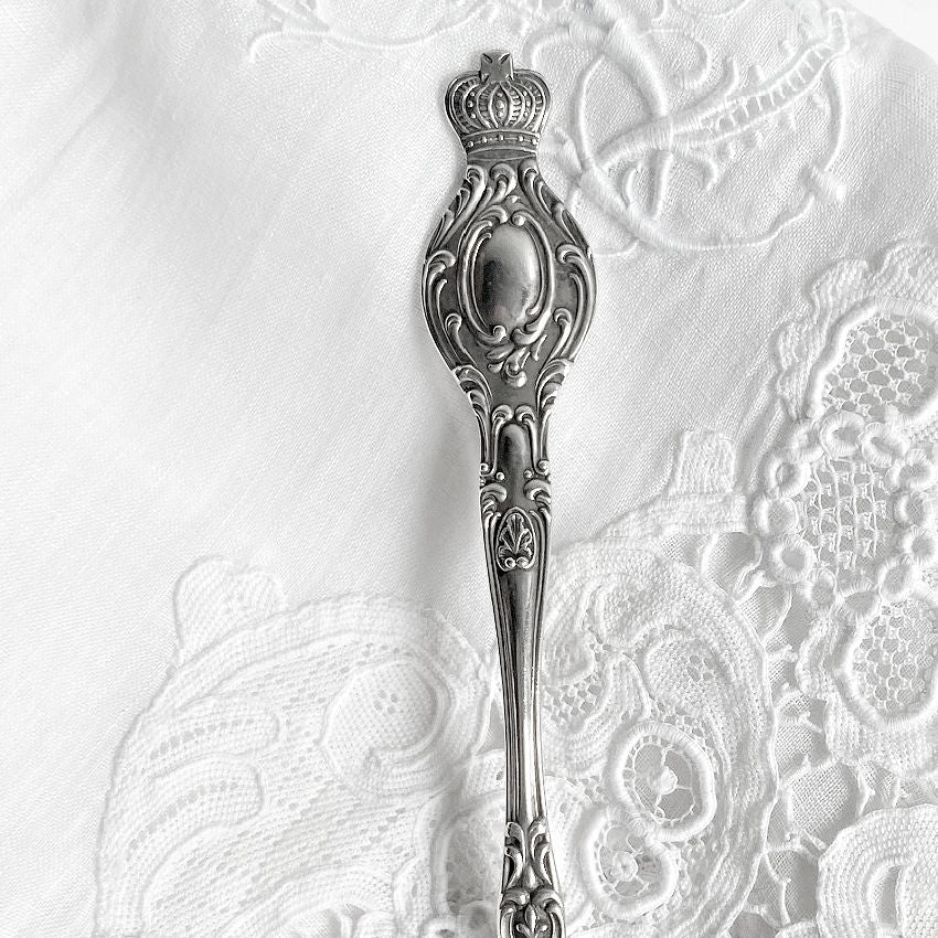 Antique Sterling Silver Imperial Crown 5 O'clock Spoon