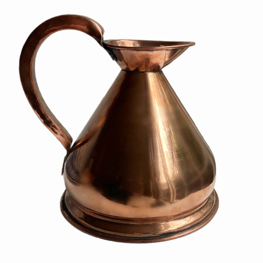 Antique English Hand Made Copper Pitcher