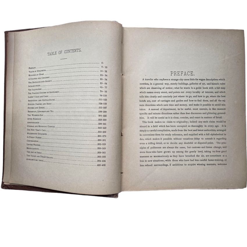 1879 The Manners That Win Victorian Etiquette Book