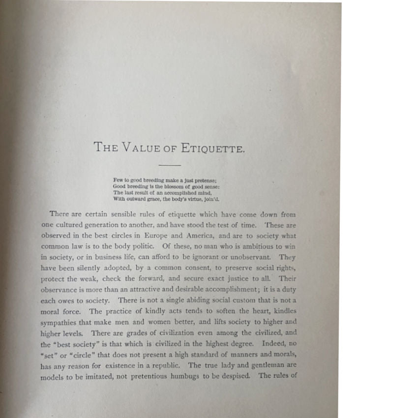 1879 The Manners That Win Victorian Etiquette Book