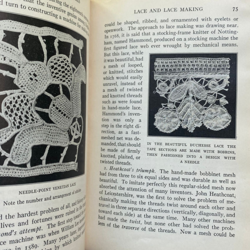 1920's University Text Book on Textiles