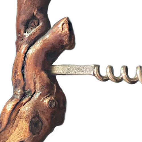 1930's Large French Laurent Siret Signed Vine Wood Corkscrew